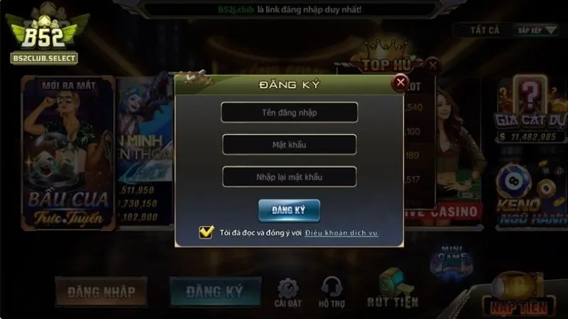 Đăng ký b52club